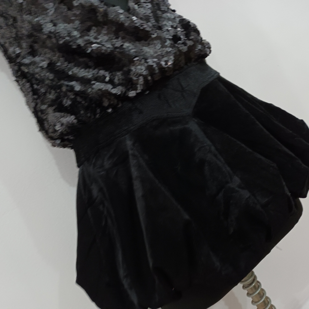 Sequine and velvet mini dress ..fix price free shipping - Picture 2 of 8